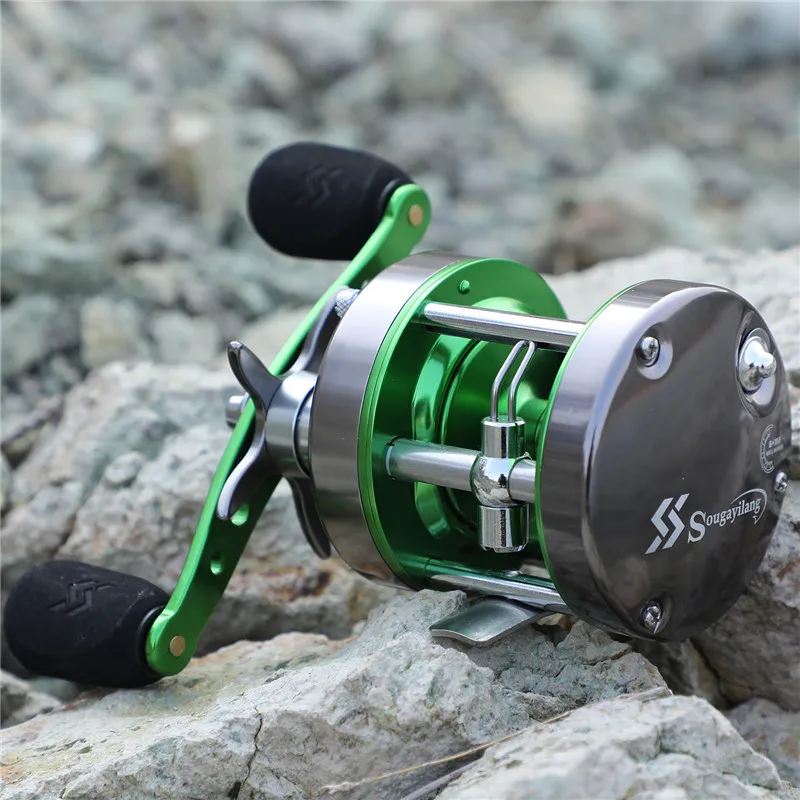 Sougayilang Trolling Fishing Reel Saltwater BaitCasting Fishing Reel  Left/Right Hand 5.3:1 Max Drag 20kg Sea Fishing Drum Reel