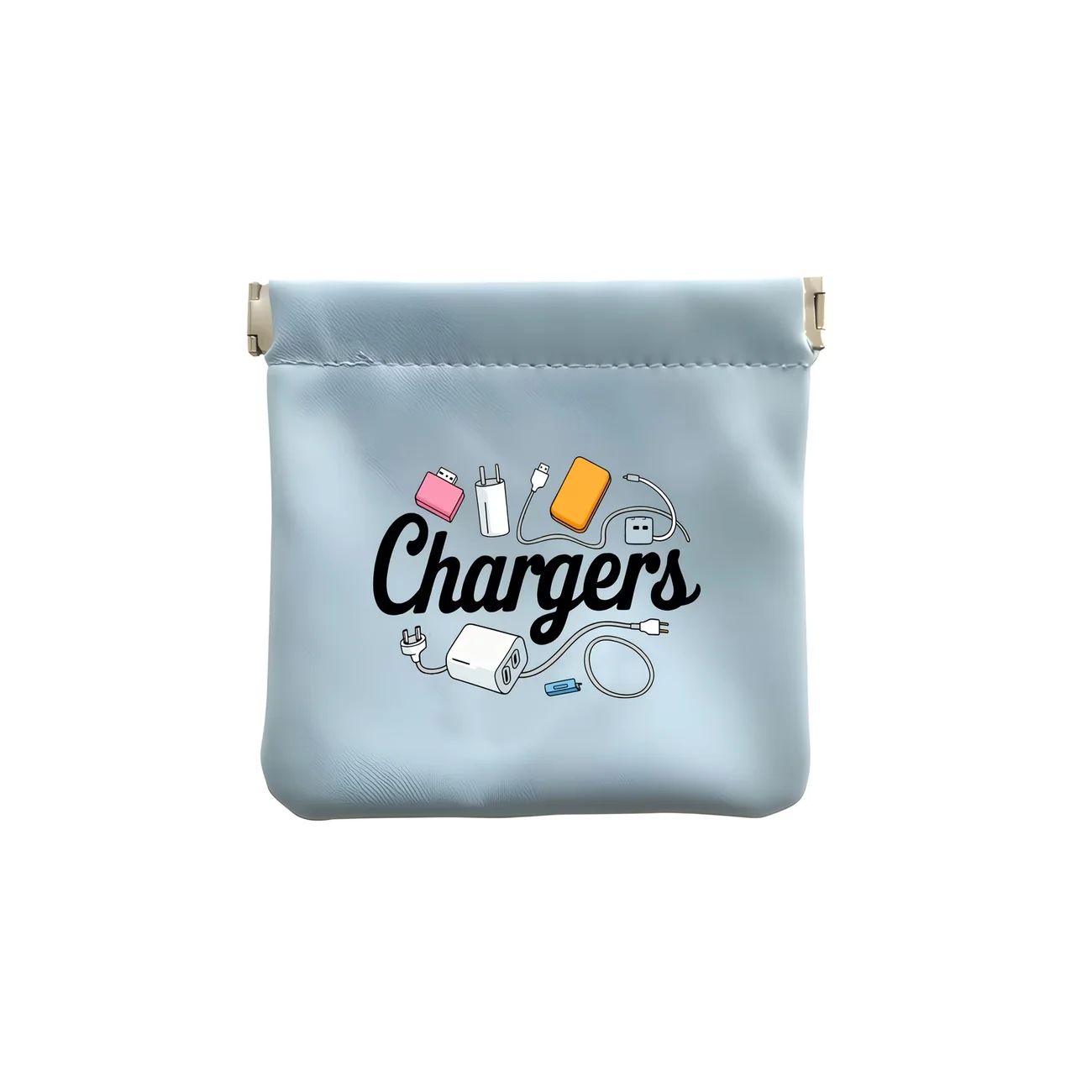 Mini Borsa Portaoggetti in PU con Apertura Metallica, Chiusura Automatica, Disponibile in Vari Colori - immagine 3