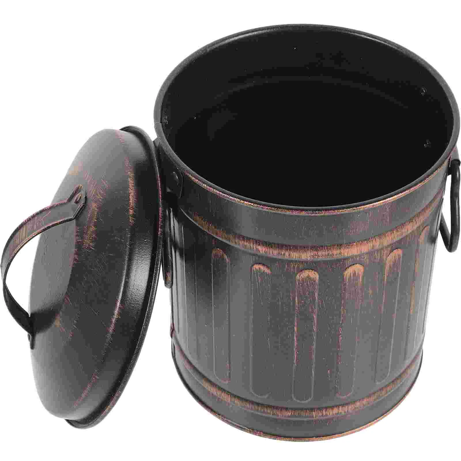 

Garden Incinerator Bucket Metal Vintage Fireplace For Ashes Iron Carrier Storage