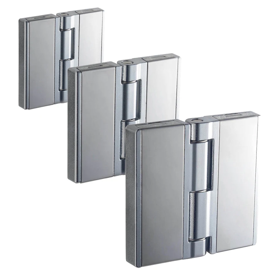 

2X Zinc Alloy Heavy Industrial Hinge Distribution Box Hinge Switch Electric Cabinet Door Hinge with Stainless Steel Cover Plate