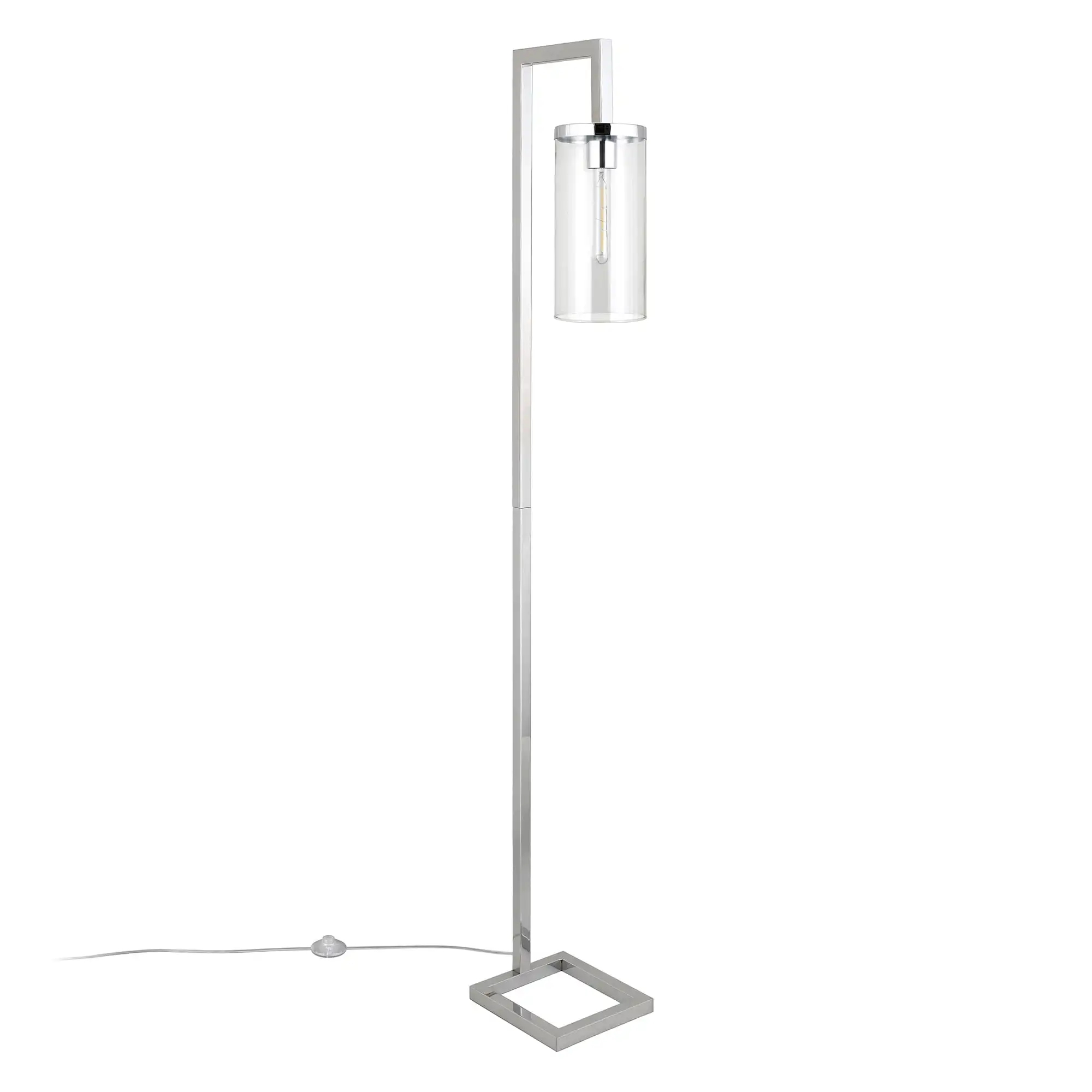 

Floor LampEvelyn&Zoe Modern Metal Floor Lamp with Clear Glass Shade