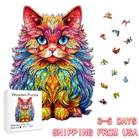 Persian Cat - Wooden Puzzles for Advanced Players - Creative Various Special Shapes, Creative Gifts puzzle en bois 1