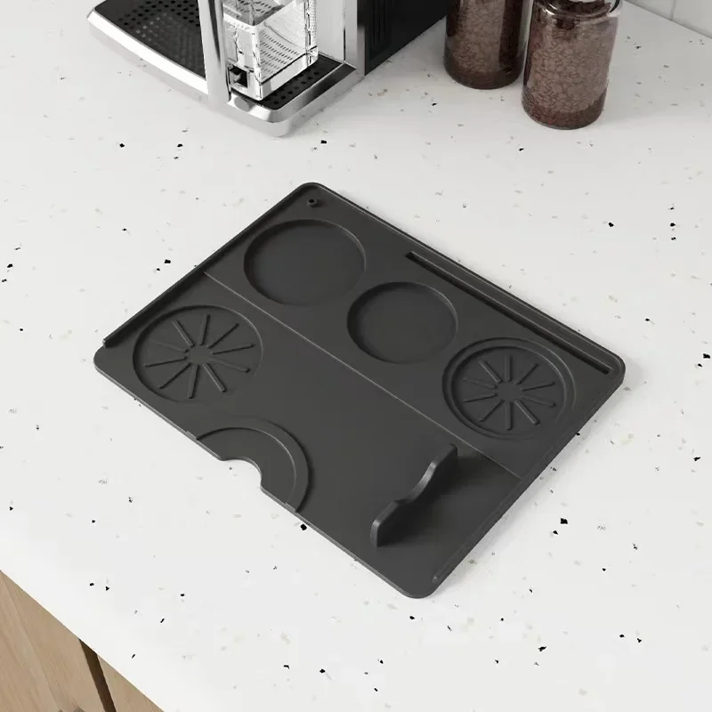 Coffee Tamping Mat Silicone Non Slip Holder Pad Coffee Press Cushion Tool Coffee Accessory Tamp Station Mat for Home and Cafe