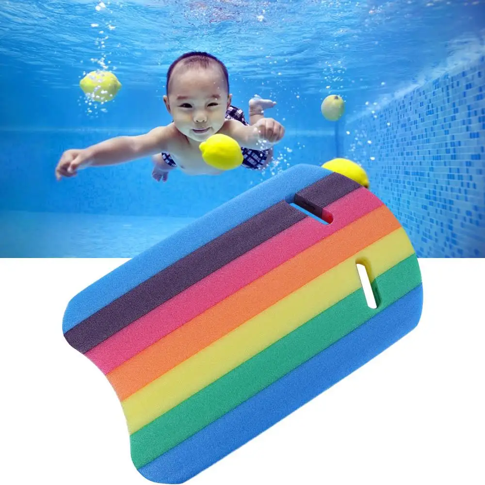 

Sports Kids Adults Foam Board Swimming Training Aid Float Hand Board Float Kick Board Rainbow Float Board Swimming Kickboard