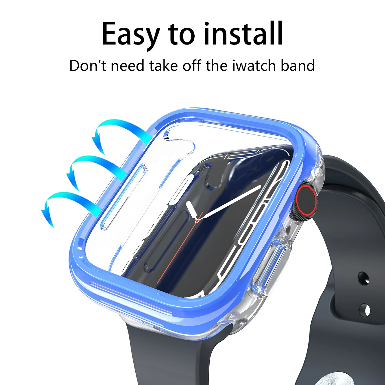 Durable Anti-Scratch Protective Case for Apple Watch with Screen Protection