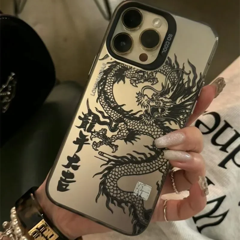 Dragon Print Matte IMD Hard Shell Case Cover