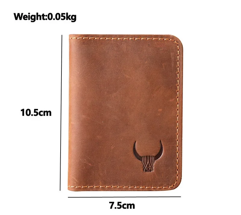 100% Leather Handmade Wallet for Credit Card Holder and Credential Holder Multi Slot Slim Mens Card Holders