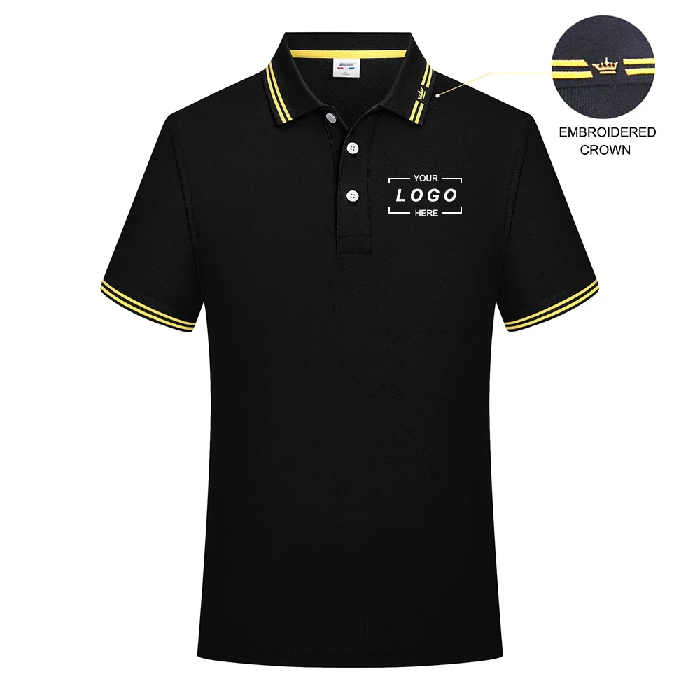 Polo Personalizzate Uomo Donna Abbigliamento Jersey T Shirt Unisex Sea Island Cotton Performance Polo Logo Design Team Golf Sportswear