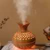 Wood Grain Mini Vase Air Humidifier USB Electric Ultrasonic Water Aroma Essential Oil Diffuser Home Room Fragrance Air Purifier 1