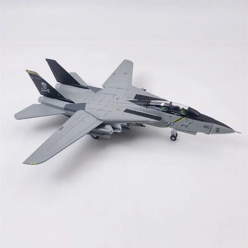 1:100 Scale F14 F-14B Tomcat Military Combat Aircraft Simulation Alloy Die Cast The Plane Model  Immutable Wing Collection Toys 3