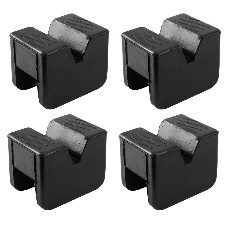 Jack Pad Adapter For Stand 2-3 Ton Universal Rubber Slotted Frame Rail Pinch Welds Protector(4 Pack) |