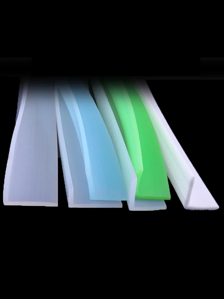 Sealing Strip Tape Silicone Seal Strip L Shaped Glass Angle Corner Protecor Collision Avoidance Gasket Decorative Bar Hemming
