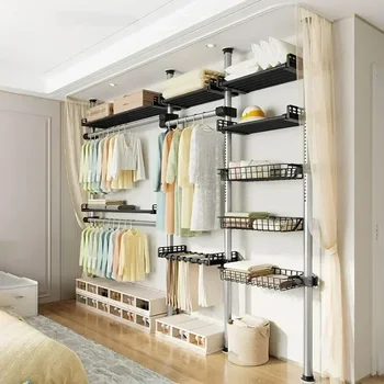Premium Reliable Open Wardrobes High-end Bedroom Floor-to-ceiling Wardrobe Rack Space-saving Clothes Hanger