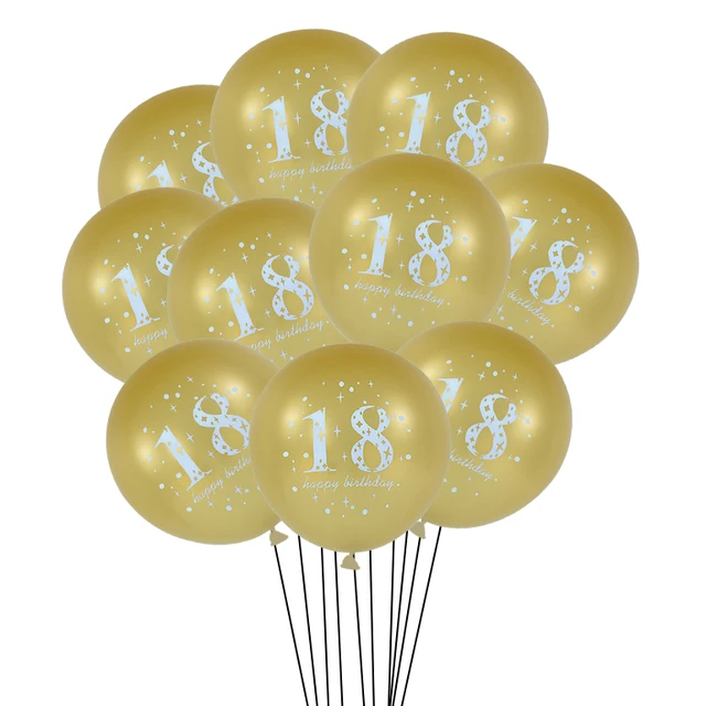 18th birthday latex balloons