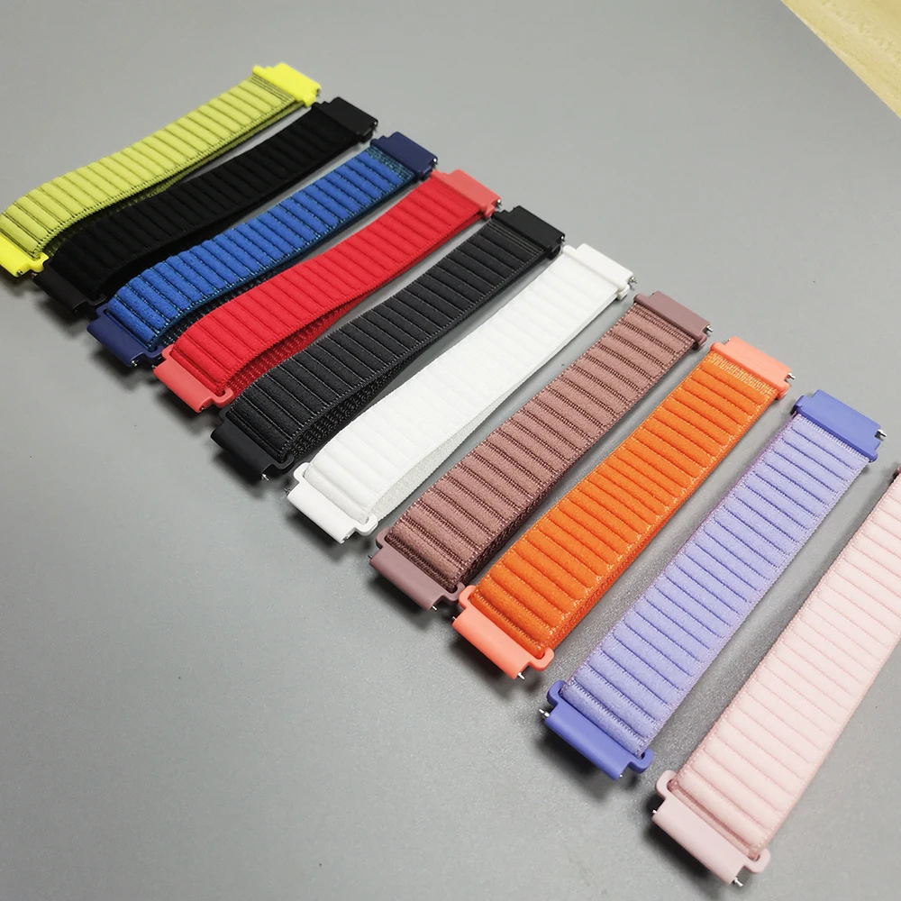 Nylon Loop Strap 20-22mm Watchband Bracelet