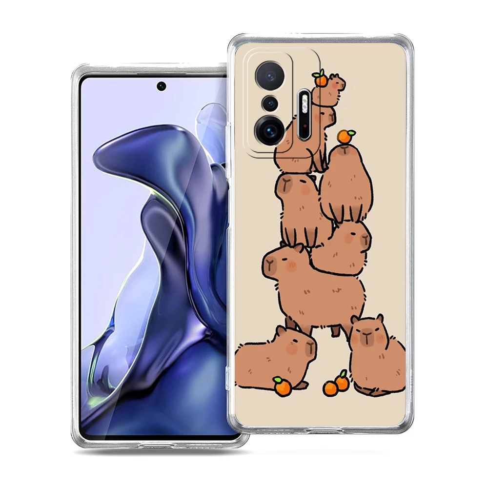 Capybara Cartoon Soft Transparent Phone Case