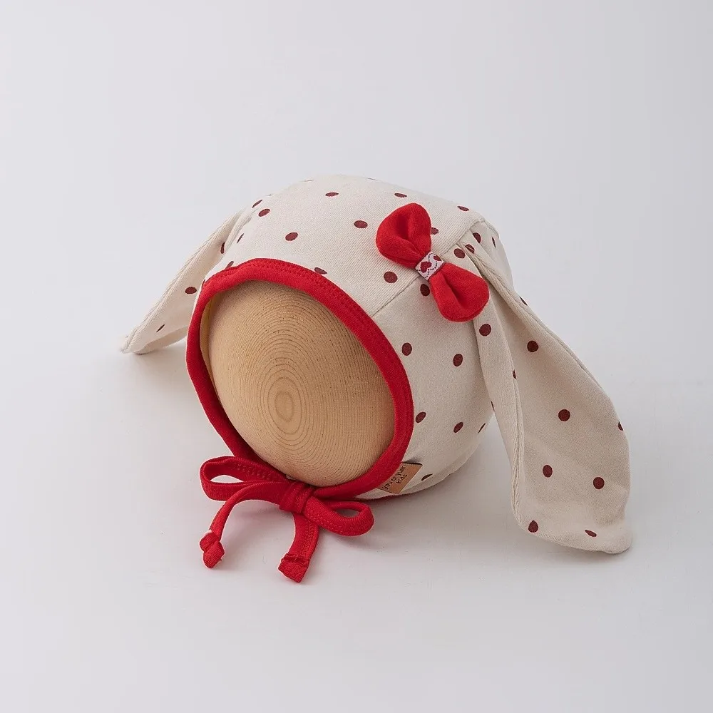 INS Cute Baby Ear Protection Hats Long Ear Soft Baby Fetal Cap Windproof Breathable Infant Bonnet Hat Children