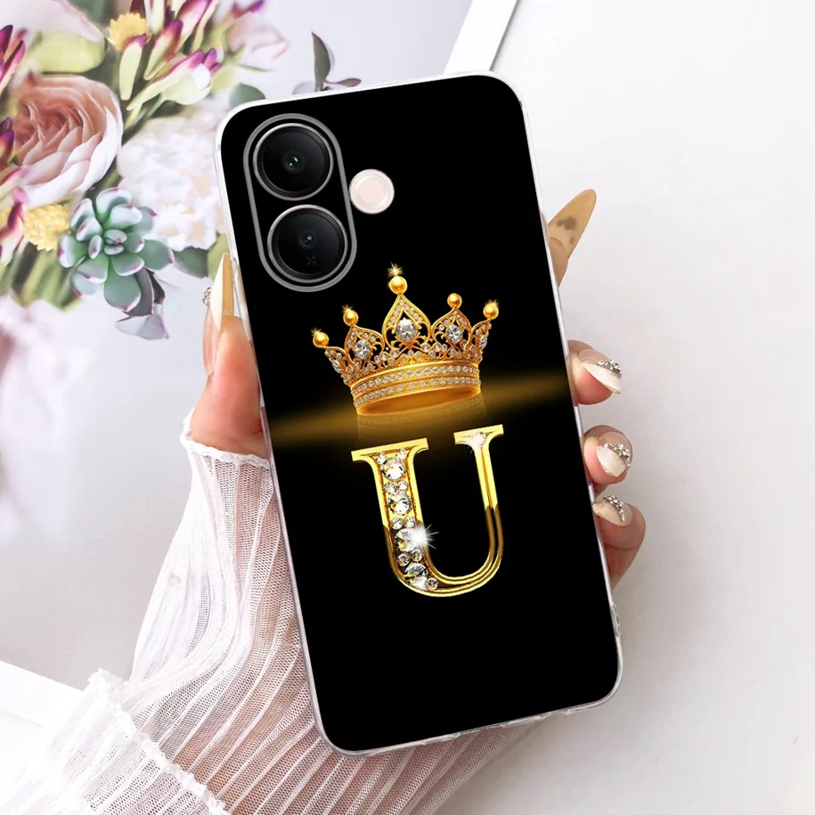 Cute Letters Crown Soft Slim Silicone Back Cover Case - Enhanced Protection with Stylish Design