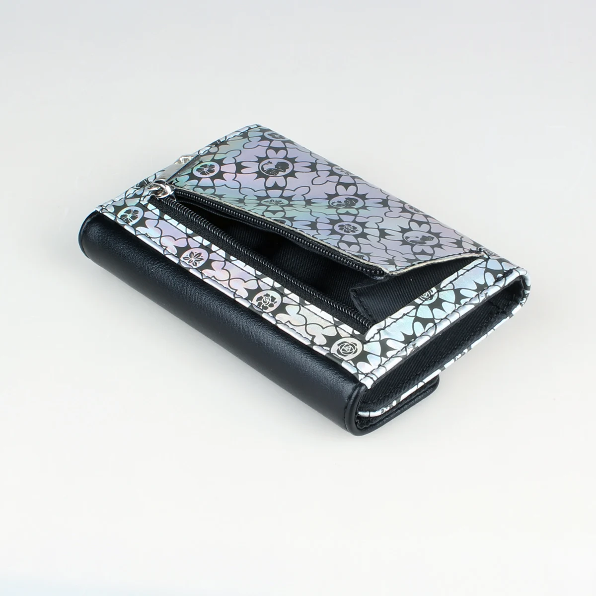 Classic Laser Design Short Wallet, Trendy Geometric Pattern Coin Purse For Women 4