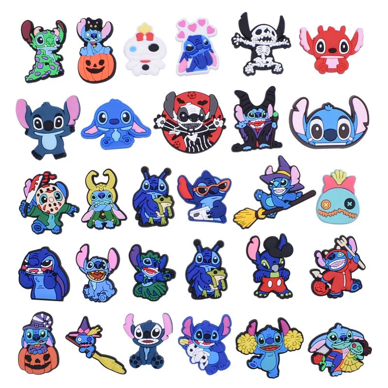 

Lilo&Stitch Series Single Sale Shoe Buckle Anime Croc Charms Accessories Sneakers Decorations Wholesale Kids Party X-mas Gifts