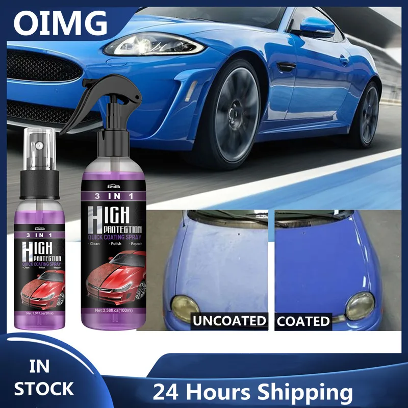 3In1CarCeramicCoatingSpray30ml100mlAutoNanoCeramicCoating