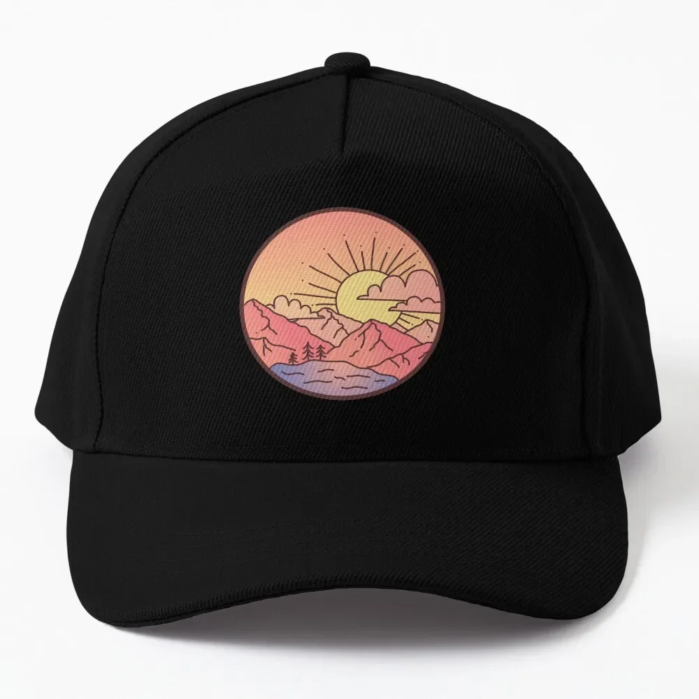 

Sunset Mountains Baseball Cap Golf Hat Ball Cap Golf Wear Men Women's