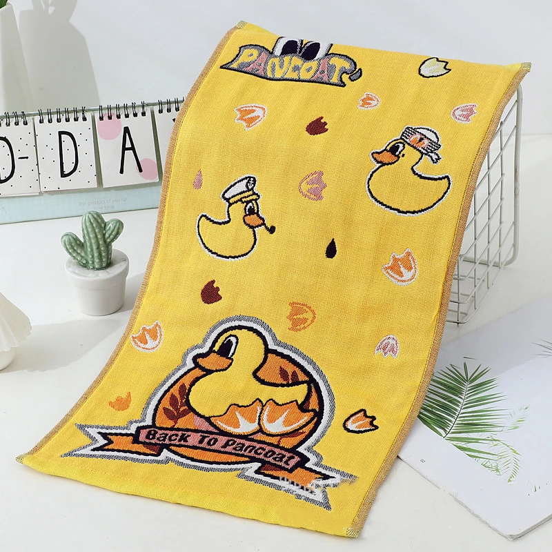 3 Pieces Kawaii Cartoon Cats Gauze Cotton Hand Towel 25*50 for Children Adults Bathroom Kitchen