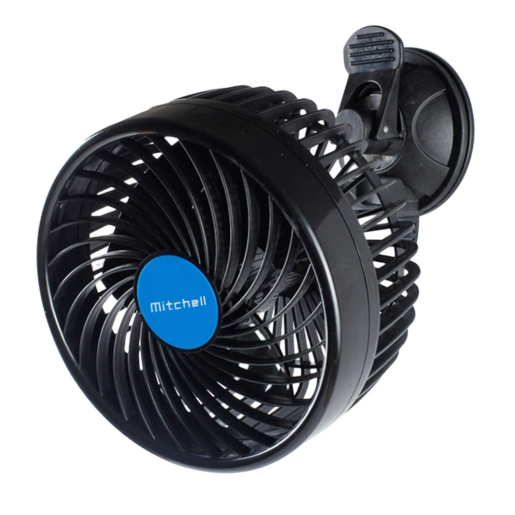 12/24V Car Cooling Fan Adjustable Air Circulator Fan Single Head Auto Cooling Fan Sucker Electric Car Circulator for Vehicle SUV