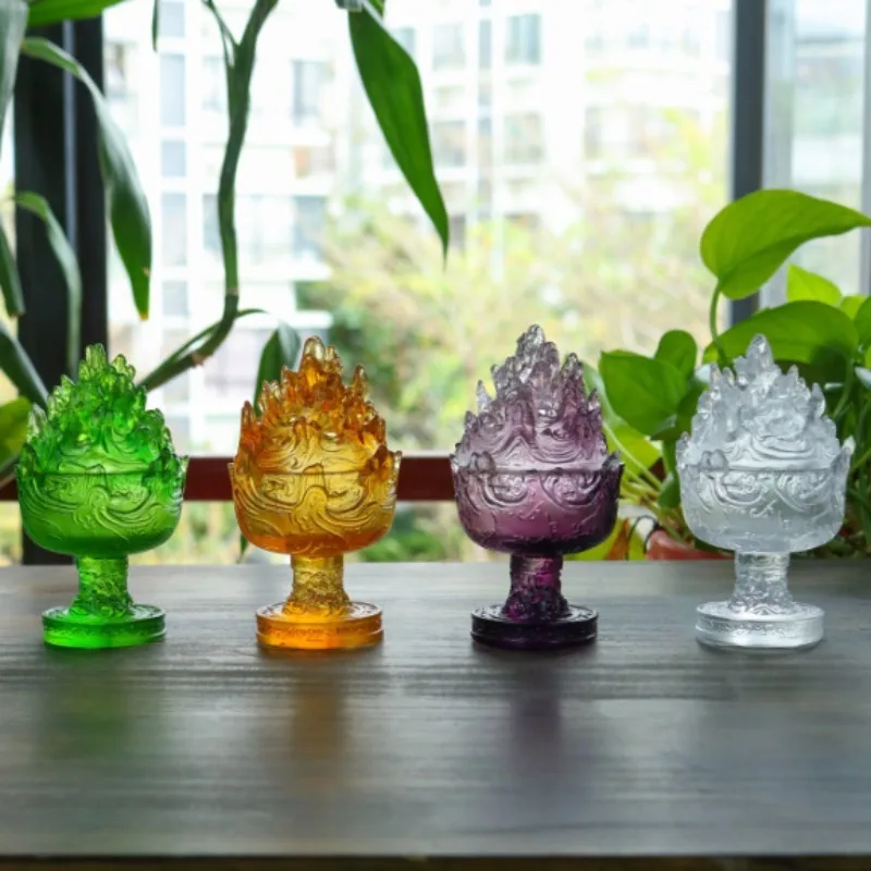 

Ancient Glass Incense Burner Home Interior Office Decoration Aromatherapy Supplies To Purify The Air and Soothe The Spirit