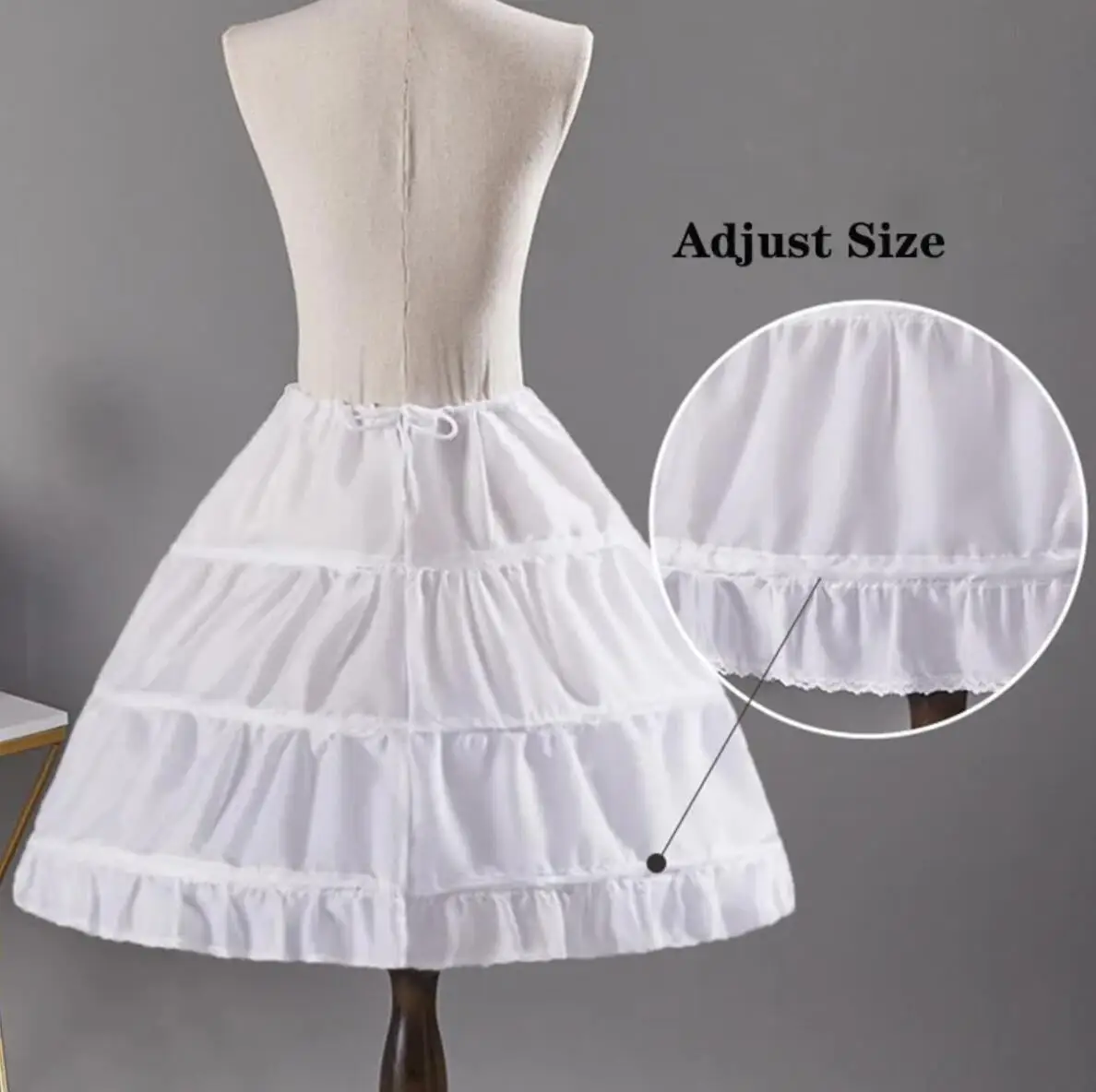 Flower Girl Underskirt Lolita Petticoat Petticoat Skirt Cosplay Party Short Dress