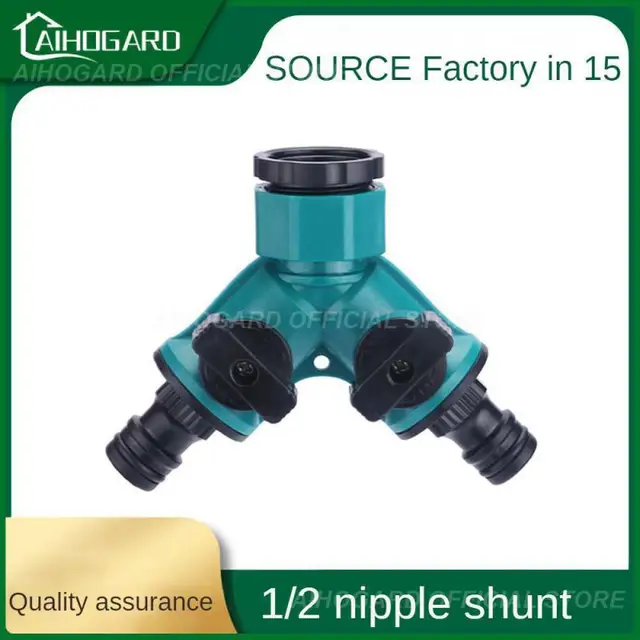 Mosógép Csaptelep Csatlakozó Eltávolítható Vezérlőkapcsoló Elosztó Egy-Kétirányú Szelep Műanyag Víz Hasadó Kerti Szerszámok