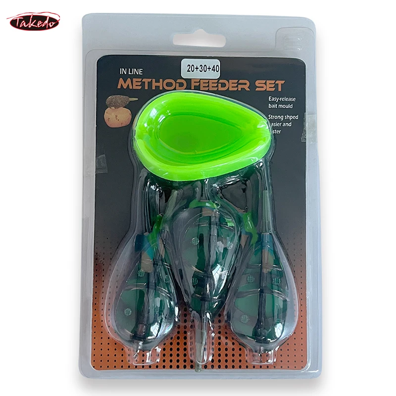 Moule à amorce TAKEDO TN15 pour carpe - Poids 20G à 60G, idéal pour pêche au feeder et méthode