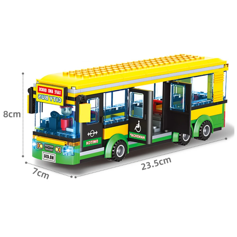 Stadt Serie Passagier Bus Baustein Doppel Decker Reise Bus Klassische Kreative Ziegel DIY Modell Spielzeug für Kind Geschenke – Detail 3