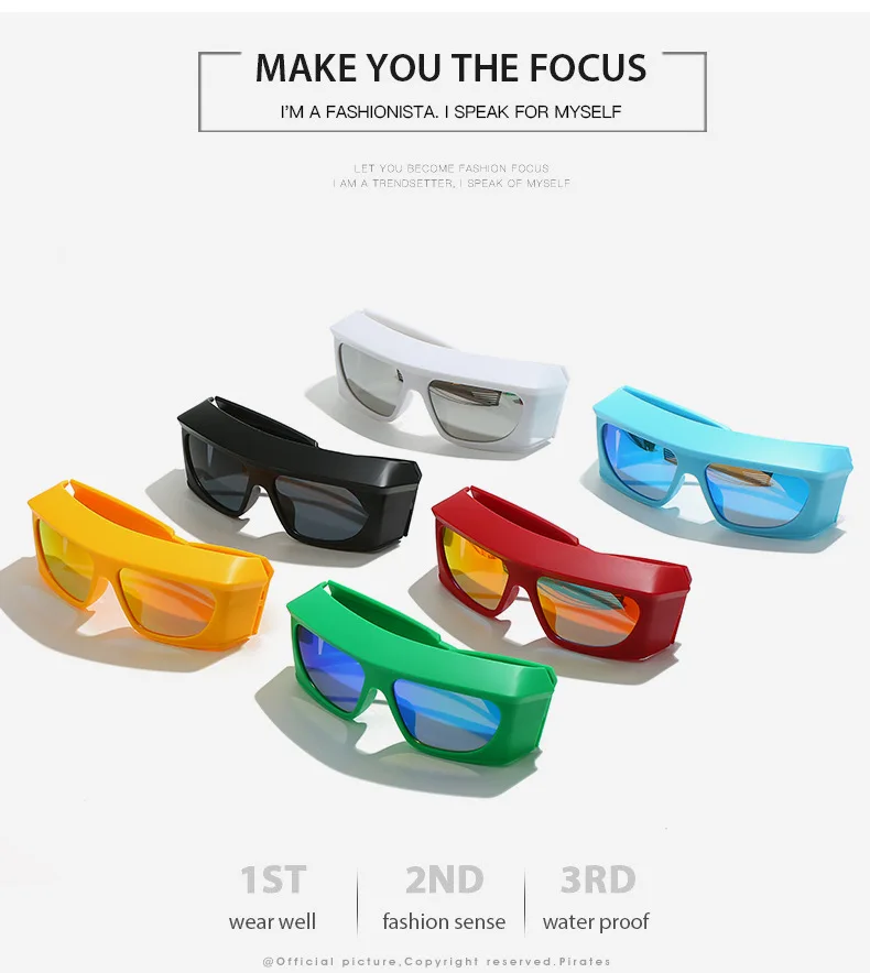 ZLY 2022 New Fashion Wrap Sunglasses Women Men PC Gradients Lens Frame Hiking Travel Casual Style Solid Vintage Eyewear_voghion.com