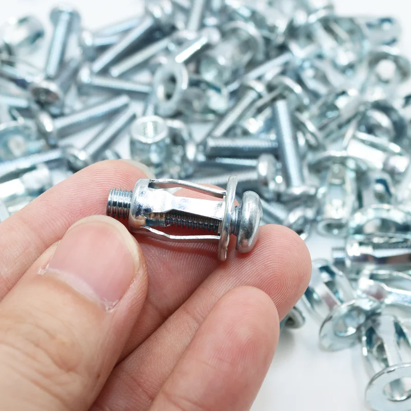 Screw Bolt Nut Set Hex Nuts Assortment Kit Screw Washer Nut Kit up to 50p Jack Nut Expansion Screw Nuts Petal Shape Rivets Nut Metal Bolt Hollow Iron License Sheet Plastic Plate Furniture