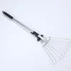 Leaf garden leaf rake Fan Rake with Handle Retractable Gardening Cleaner Rake for Leaf Grass garden metal rakes Lawn garden 5