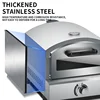 Gas Stainless Steel Grilled Steak Machine Pizza Oven Commercial Outdoor Baking Oven for Sale 10L 4