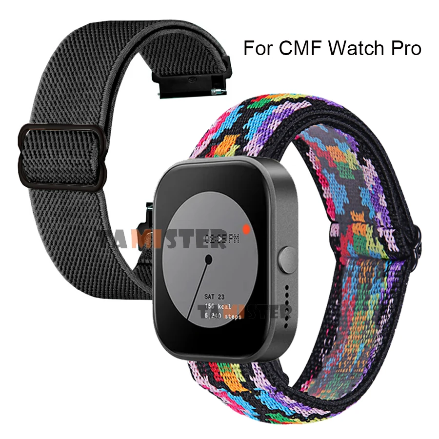 Elastic Nylon Loop Strap for Smartwatch - Durable Replacement Wristband Bracelet