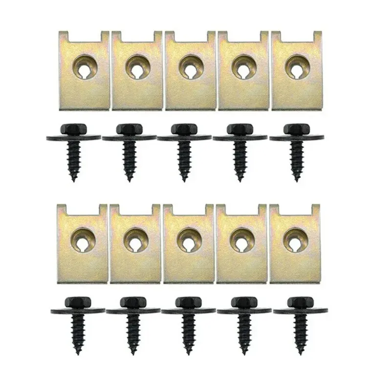 20pcs Hex Head Tapping Socket Bolt Screw Clips With Speed Fastener Engine Shield For Under Tray Splash Guard For BMW tapping socket clips