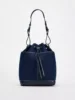 2024 Autumn/Winter new denim hand bill shoulder bag Fashion canvas bucket bag 1