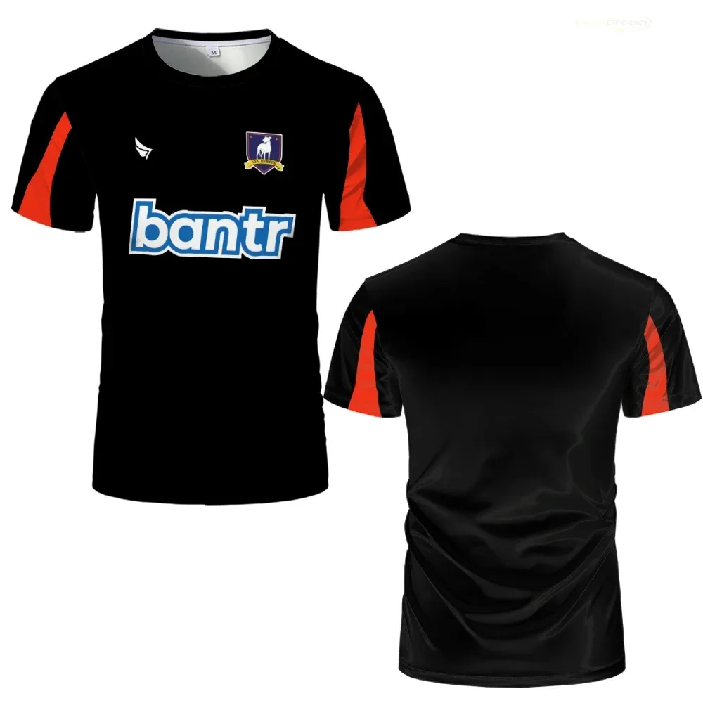 New Summer Kid T-shirtTop Fashion Football Shirt Richmond 3D Printed T-shirt Women's Men T-Shirt Oversized Tees Top Kid KIT 2