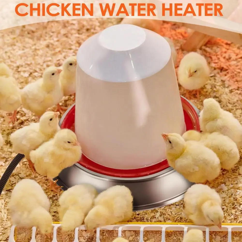 

All-season Waterer Heater Energy-efficient Chicken Waterer Heater with Thermostat 9.8ft Cord for Freezing Prevention for Metal