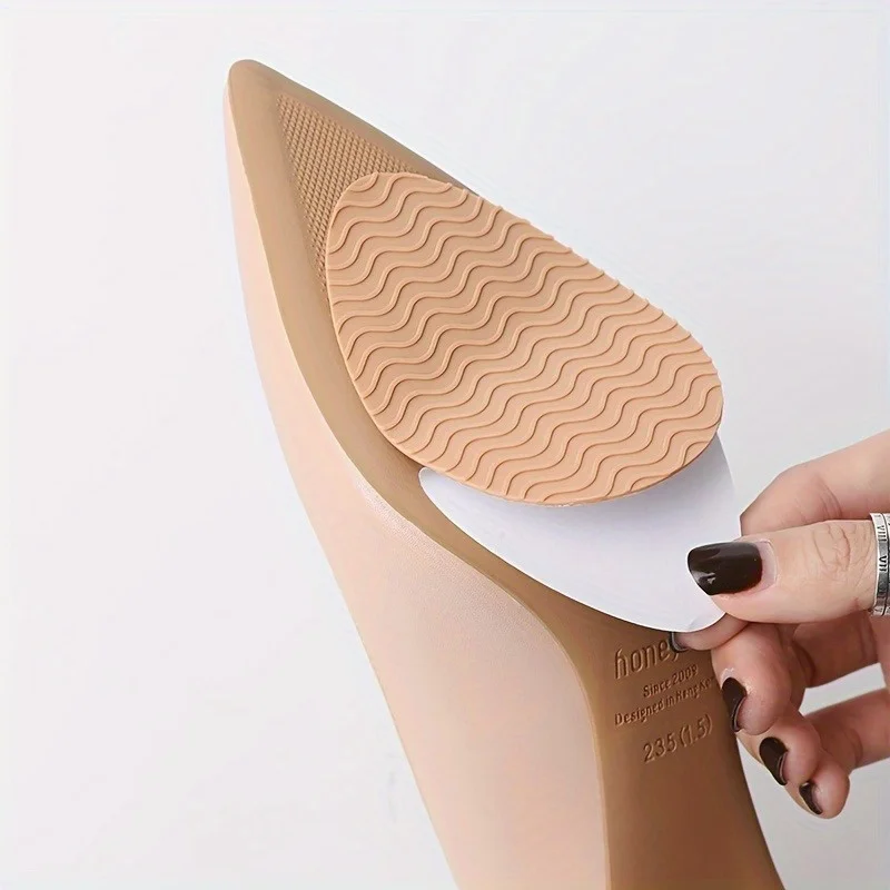 1PC Rubber Shoes Pads for Sole Repair Replacement, Self-adhesive Shoe Sole Protectors for High Heels, Boots, Leather Shoes