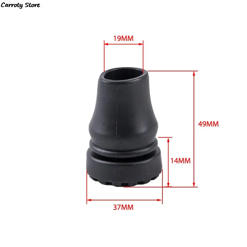 Walking Stick Protector 19mm Walking Stick Feet Rubber Head Crutch Accessories Antislip Tips Crutch Feet