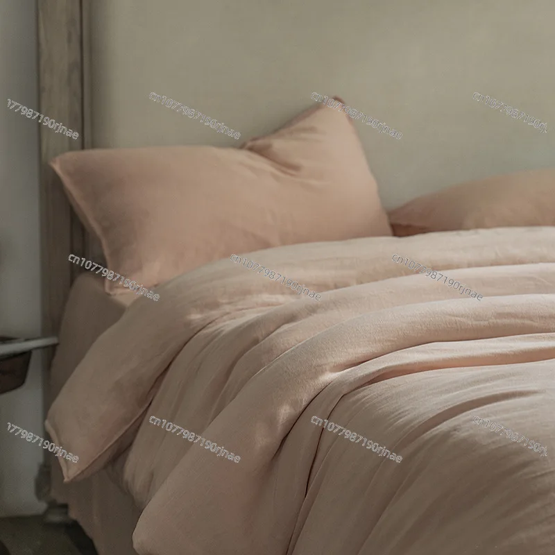 

Yuichuan предпочтительный энзим промытый 100 Lanjing тенсель набор из четырех частей/однотонный пододеяльник/японский стиль B & B Ретро стиль