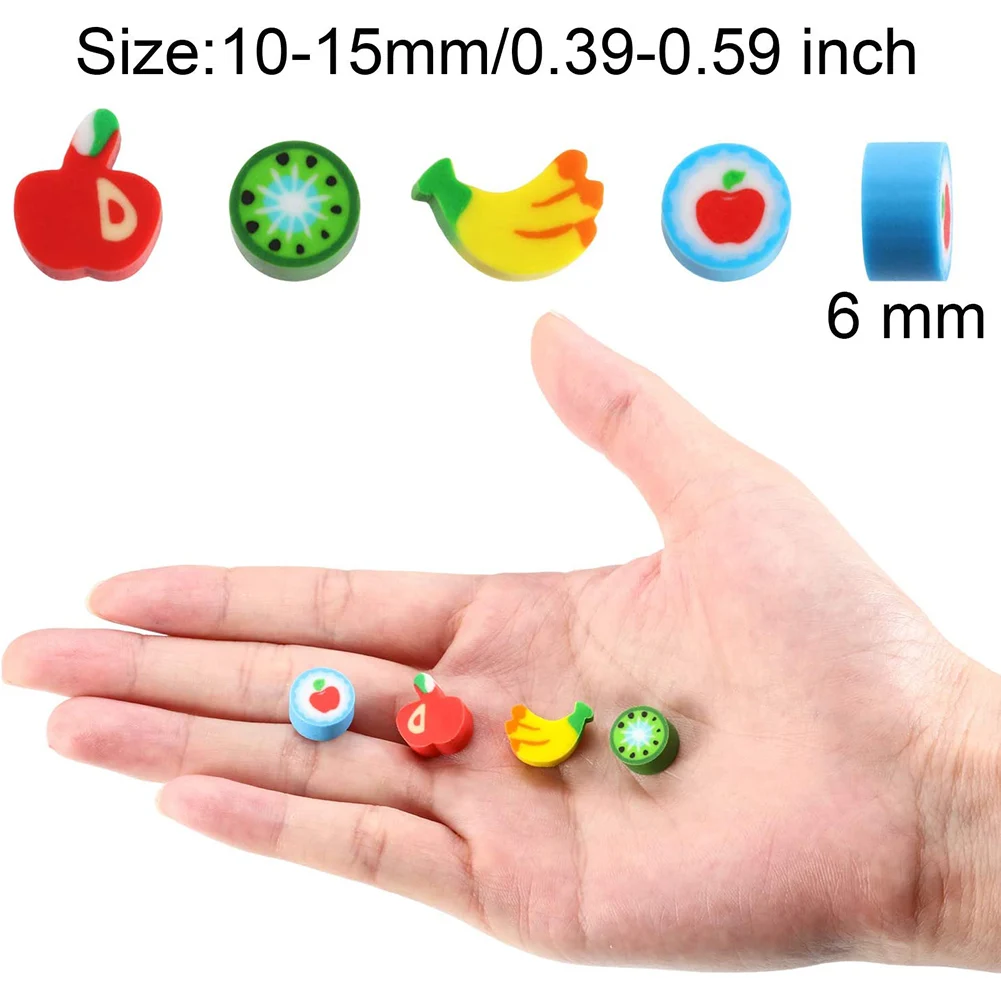 

Creative Rubber Stationery Pencil Erasers Fruit Cuisine Shape Eraser For Office Kids Prize Writing Drawing Student Gift