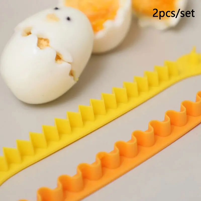 Creative Lace Egg Cutter 2 Pcs for Boiled Egg Cut Flower Styler egg slicer