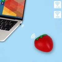 Wireless 2.4Ghz Strawberry Shaped Mouse Cute Pink Fruit Design Optical Ergonomic Mini Computer USB Mice For Laptop PC Kids Gifts - Image 2