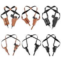 Tactical Concealed Shoulder Holster Gun Holster Universal PU Leather Underarm Pistol Handgun Carry Pouch 1911 Airsoft Accessory 1