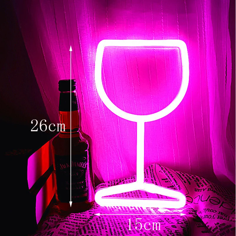 LED Bar Offene Neon Zeichen Lichter Für Pub Bar Schlafzimmer Wand Hängen Atmosphäre Lampe Batterie USB Hause Weihnachten Party Room Decor